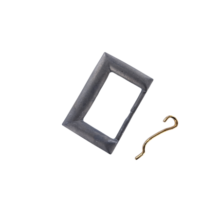 Boucle de ceinture rectangulaire - Bicolore - 40mm