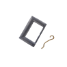 Boucle de ceinture rectangulaire - Bicolore - 40mm