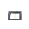 Boucle de ceinture rectangulaire argent vieilli - 40 mm - bouclerie - accessoire - cuir en stock