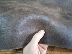 Collet de vache végétal grainé nuancé - Marron - Cuirenstock