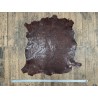 Peau de cuir de mouton grain sovietico brun choco - maroquinerie - ameublement - Cuir en Stock