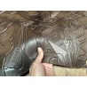 Peau de cuir de mouton grain sovietico brun café - maroquinerie - ameublement - Cuir en Stock