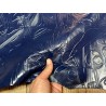 Peau de cuir de chèvre grain sovietico bleu marine satiné - maroquinerie - Cuir en Stock