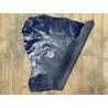Peau de cuir de chèvre grain sovietico bleu marine satiné - maroquinerie - Cuir en Stock