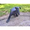 Kit DIY éléphant cuirenstock Animaux en cuir à monter soi-même déco