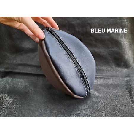 Box DIY La trousse de toilette RUGBY en cuir recyclé - à coudre soi-même - Cuir en Stock