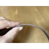 Bande de cuir - double croupon - Pullup Noisette - anse de sac - lanière - Cuir en Stock
