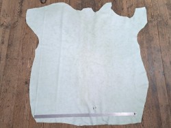 Peau de veau velours vintage - vert clair - Cuir en stock