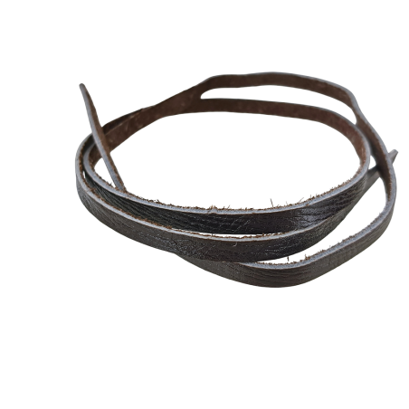 lanière lacet en cuir de vache marron brun - bijoux - maroquinerie - Cuirenstock