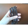 lanière lacet en cuir de vache marron brun - bijoux - maroquinerie - cuir en stock