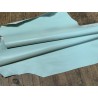 Peau de cuir d'agneau lisse vert amande - Cuir en Stock