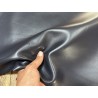 Peau de cuir d'agneau lisse bleu marine - Cuir en Stock