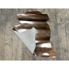 Peau de cuir de chèvre métallisé effet miroir cuivré -  maroquinerie - Cuir en Stock