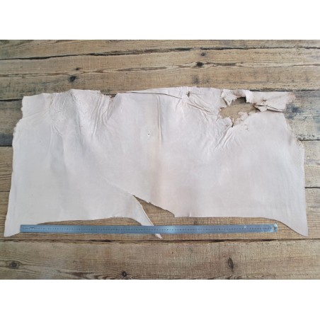 Demi croute de cuir de vache tannage végétal naturel 2ème choix