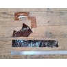 Lot de 3 morceaux de cuir de crocodile véritable - Brun
