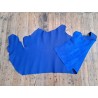 Morceau de cuir de taurillon - Bleu cyan - Cuir en Stock