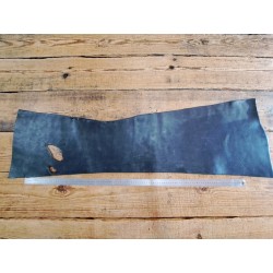 Morceau de collet tannage végétal - Noir - Cuir en Stock