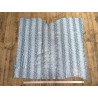Peau de veau velours serpent - bleu clair - maroquinerie - cuirenstock