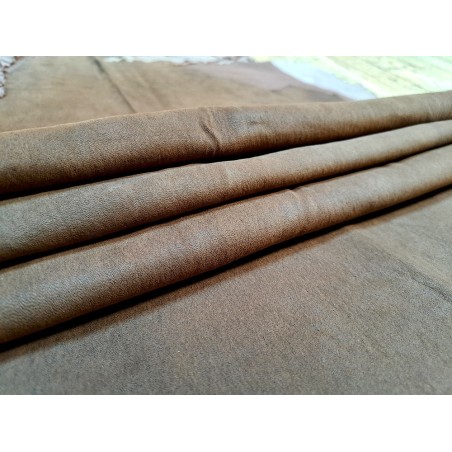 3 peaux de cuir stretch identiques nubuck - Marron