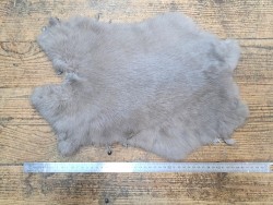 Cuir peau de lapin en poil - lin - Cuir en stock