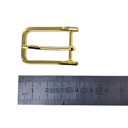 Boucle de ceinture rectangulaire arrondie - 20mm - Laiton