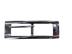 Boucle de ceinture rectangulaire plate - nickelé - 20 mm - bouclerie - accessoire - cuir en stock
