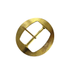 Grande boucle ronde - laiton - 45 mm - ceintures - bouclerie - cuir en stock