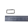 Passant rectangulaire nickelé - 25mm - anneau brisé - Cuirenstock