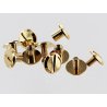 lot de vis chicago en laiton doré accessoire maroquinerie professionnel cuir en stock