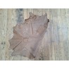 peau de cuir d'émeu - brun kaki - maroquinerie - vêtement - cuir en stock