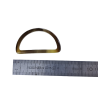 grands passants rectangulaire en plastique - marron - 45mm - Cuir en stock