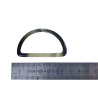 grands passants rectangulaire en plastique - gris foncé - 45mm - cuir en stock