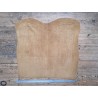 Peau de veau velours - brun clair - maroquinerie - ameublement - Cuir en stock