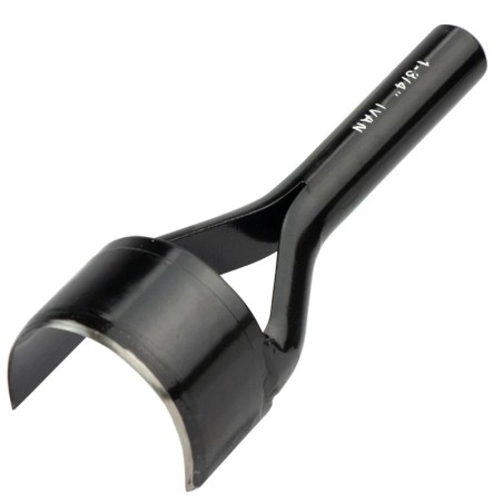 Poinçon professionnel pour sangles - Coupe arrondie 45mm - IVAN - emporte pièce a frapper - Cuir en Stock
