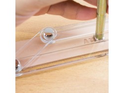 Réglette guide en acrylique pour matoirs - outils pour le travail du cuir - Cuir en Stock
