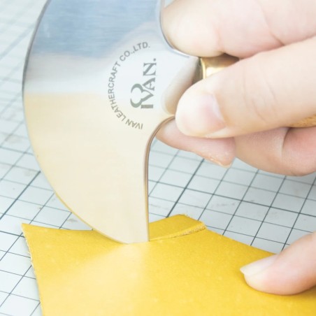 Couteau à tête ultra-professionnel en acier inoxydable – outil de coupe cuir - Cuir en Stock
