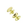 Lot de 5 boutons pression Line 16 – 10 mm - laitonné - Cuir en Stock