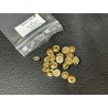 Lot de 5 boutons pression Line 16 – 10 mm - laitonné - Cuir en Stock