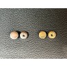 Lot de 5 boutons pression Line 16 – 10 mm - nickelé - Cuir en Stock