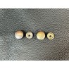 Lot de 5 boutons pression fort Line 20 – 13 mm - NICKELÉ - Cuir en Stock