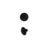 Lot de 5 vis chicago bombé - noir - Cuir en Stock