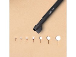 Emporte-pièces à frapper avec encoche pour Bouton de Col - Cuir en Stock
