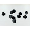 Lot de 5 vis chicago bombé - noir - Cuir en Stock