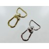Mousqueton pivotant en arc - maroquinerie - porte-clés - départ de anse de sac - Cuir en Stock