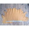 Morceau de cuir de taurillon - Jaune moutarde - Cuir en Stock
