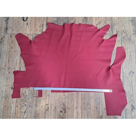 Cuir de taurillon - framboise - maroquinerie - Cuirenstock