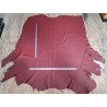 peau entière - taurillon - rouge carmin - cuir en stock