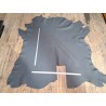 peau entière - taurillon - gris graphite - cuir en stock