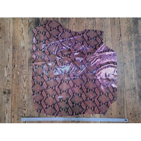 peau de veau - serpent - holographique - maroquinerie - Cuir en stock