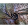 veau velours - serpent marron - métallisé - maroquinerie - Cuir en Stock